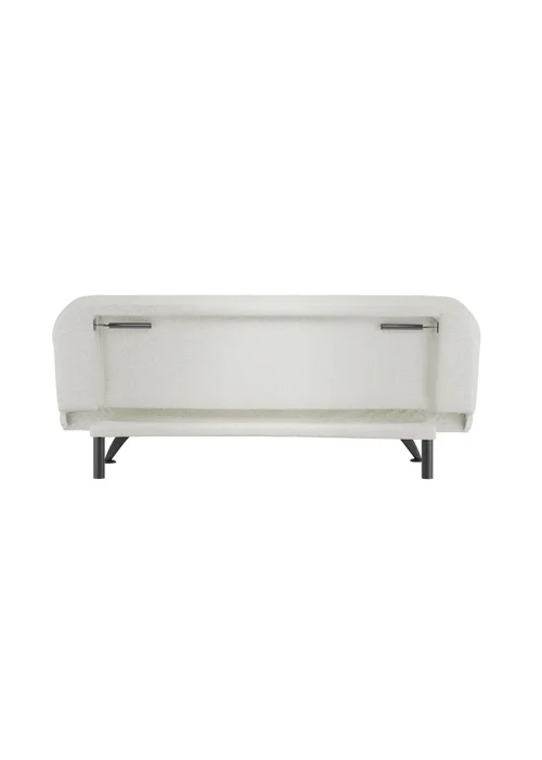 Aura Napoleonville Ivory Boucle/Matte Black Sofa Bed - One Size Image 5