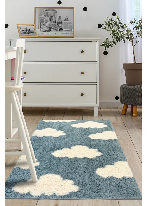 Homemaker Blue Cloud Snug Rug - 80 x 120cm Image 1
