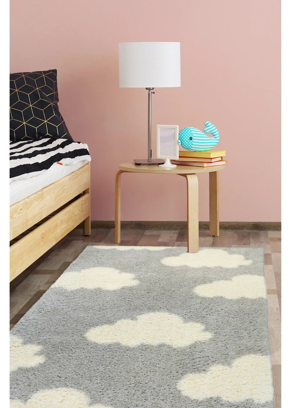 Homemaker Grey Cloud Snug Rug - 80 x 120cm Image 1