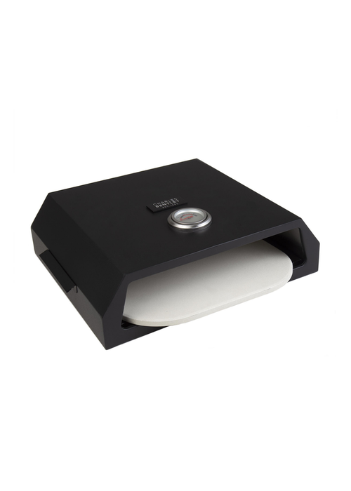 Charles Bentley Black BBQ Pizza Box With Thermometer (H12.1 x L41.5 x W36.3cm) - One Size Image 2
