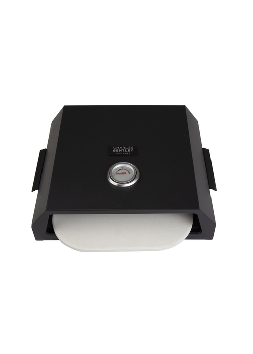 Charles Bentley Black BBQ Pizza Box With Thermometer (H12.1 x L41.5 x W36.3cm) - One Size Image 5