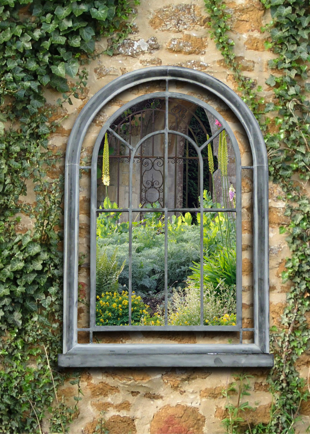 Charles Bentley Garden Berlin Arch Mirror (75cm x 51cm x 11cm) - One Size Image 1