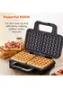 Tower Stainless Steel Deep Fill Waffle Maker (900W) - One Size Image 3