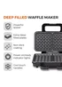 Tower Stainless Steel Deep Fill Waffle Maker (900W) - One Size Image 2