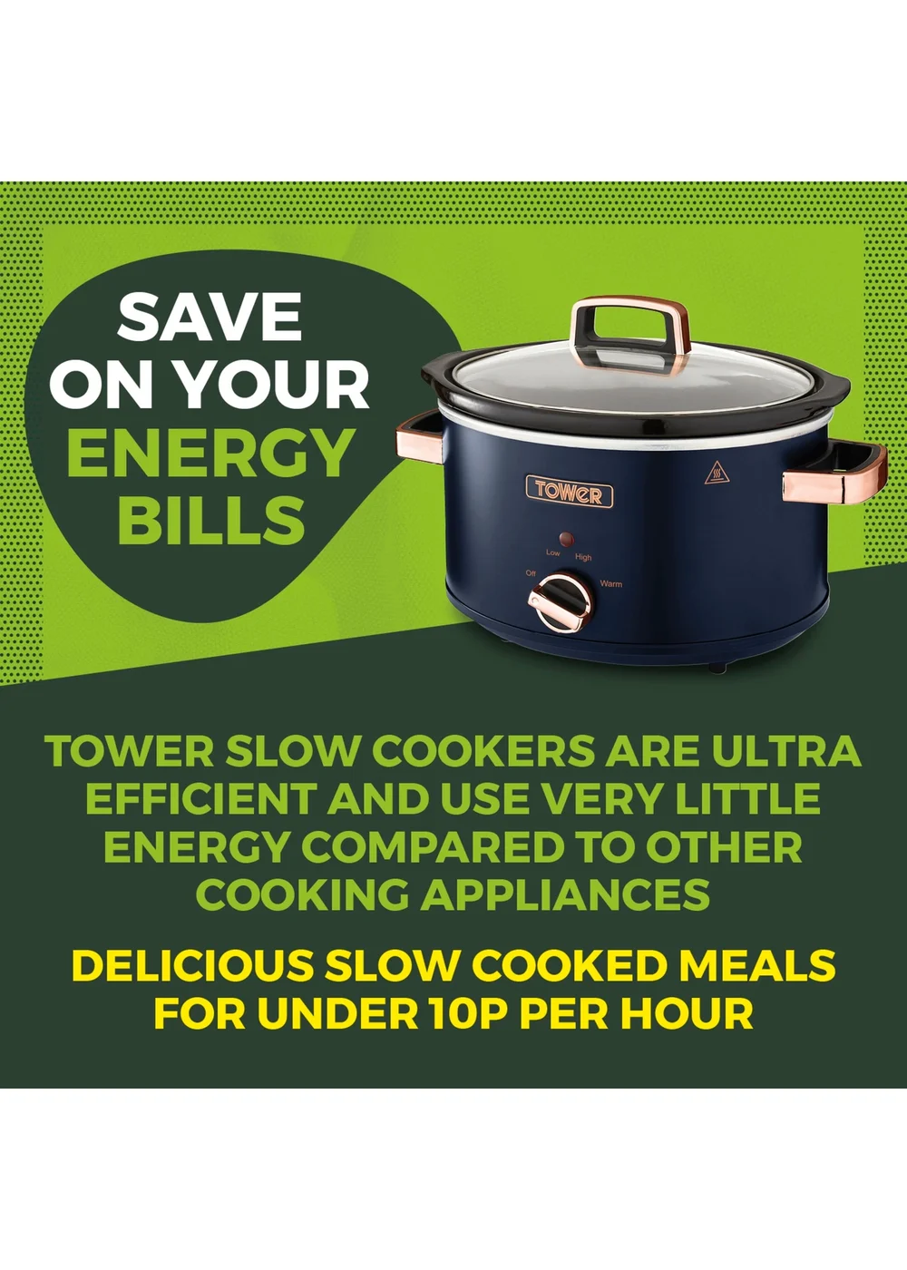 Tower Cavaletto Slow Cooker (3.5L) - One Size Image 3