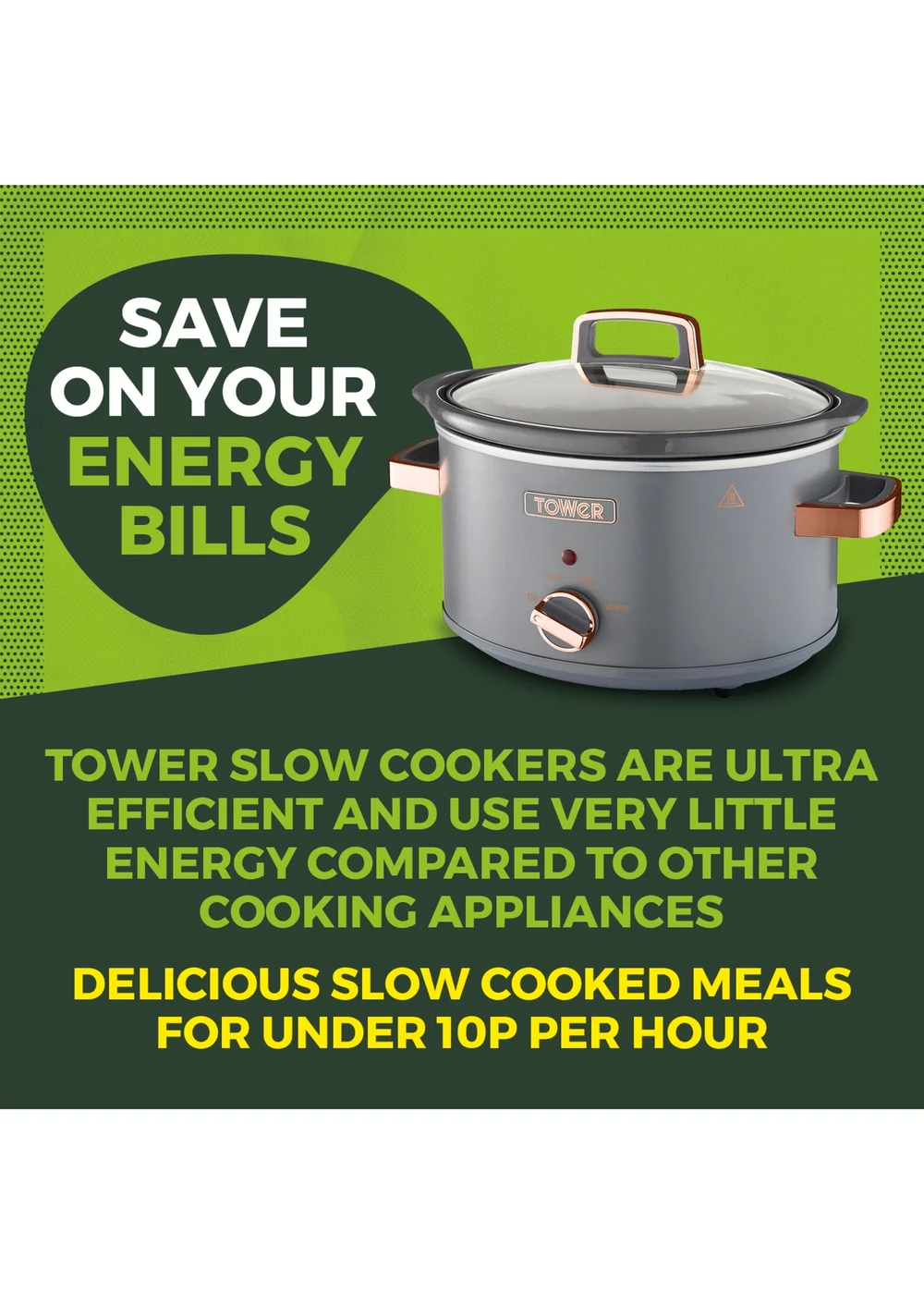 Tower Cavaletto Slow Cooker (3.5L) - One Size Image 3