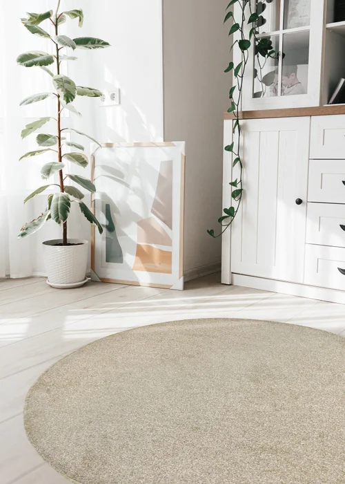 Relay Natural Classic Circular Rug - 133cm Image 1