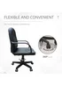 HOMCOM Black PU Leather Swivel Office Chair (59.5cm x 60cm x 104cm) - One Size Image 5