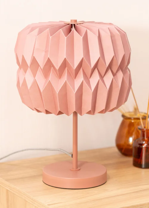 ValueLights Bett Rust Pink Table Lamp (38cm x 28cm) - No Size Image 1
