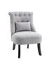 HOMCOM Grey Fabric Single Sofa Armchair (52.5cm x 69cm x 82cm) - One Size Image 2