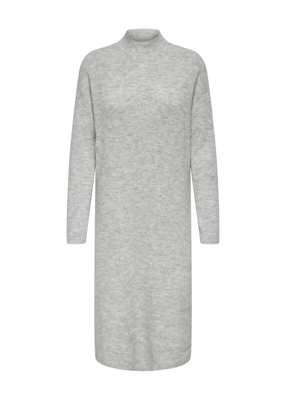 JDY Grey High Neck Jumper Dress - 8 Image 6