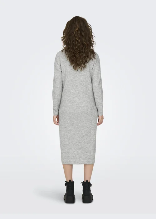 JDY Grey High Neck Jumper Dress - 8 Image 2