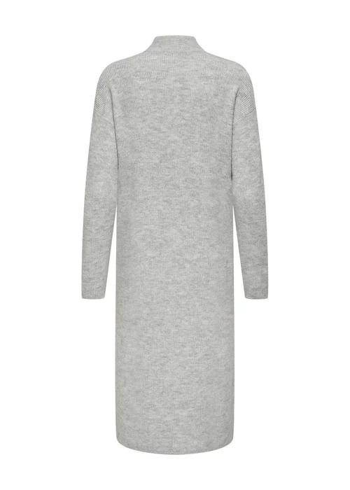 JDY Grey High Neck Jumper Dress - 8 Image 7