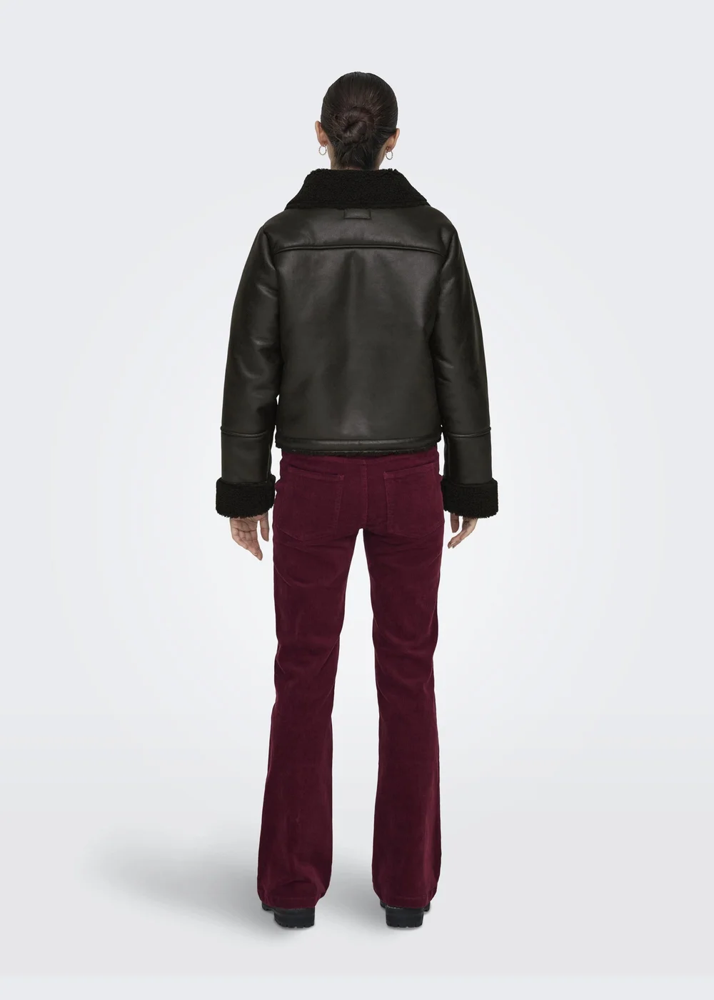 JDY Chocolate Brown Shearling Jacket - 8 Image 2
