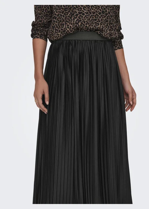 JDY Black Pleated Skirt - Size 8 Image 4