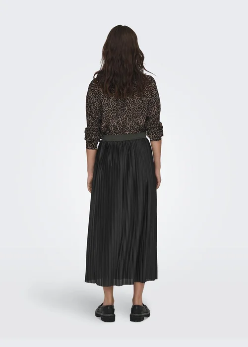 JDY Black Pleated Skirt - Size 8 Image 2
