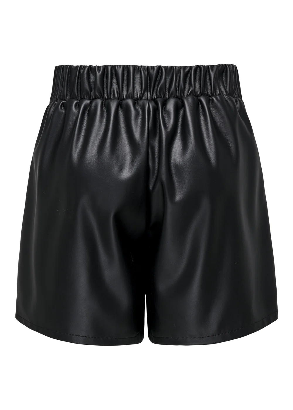 JDY Black Leather Look Shorts - 8 Image 6
