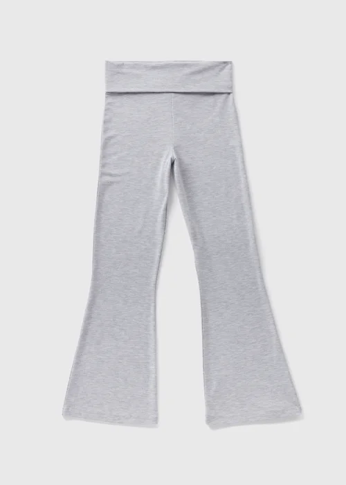Girls Grey Flared Leggings (7-15yrs) - 8 Yrs Image 1