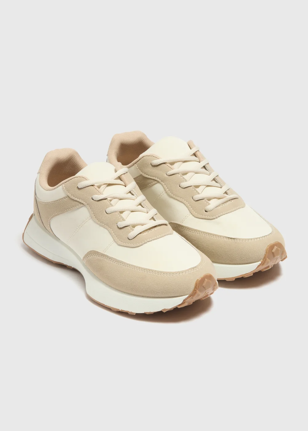 White Retro Runner Trainers - Size 3 Image 1