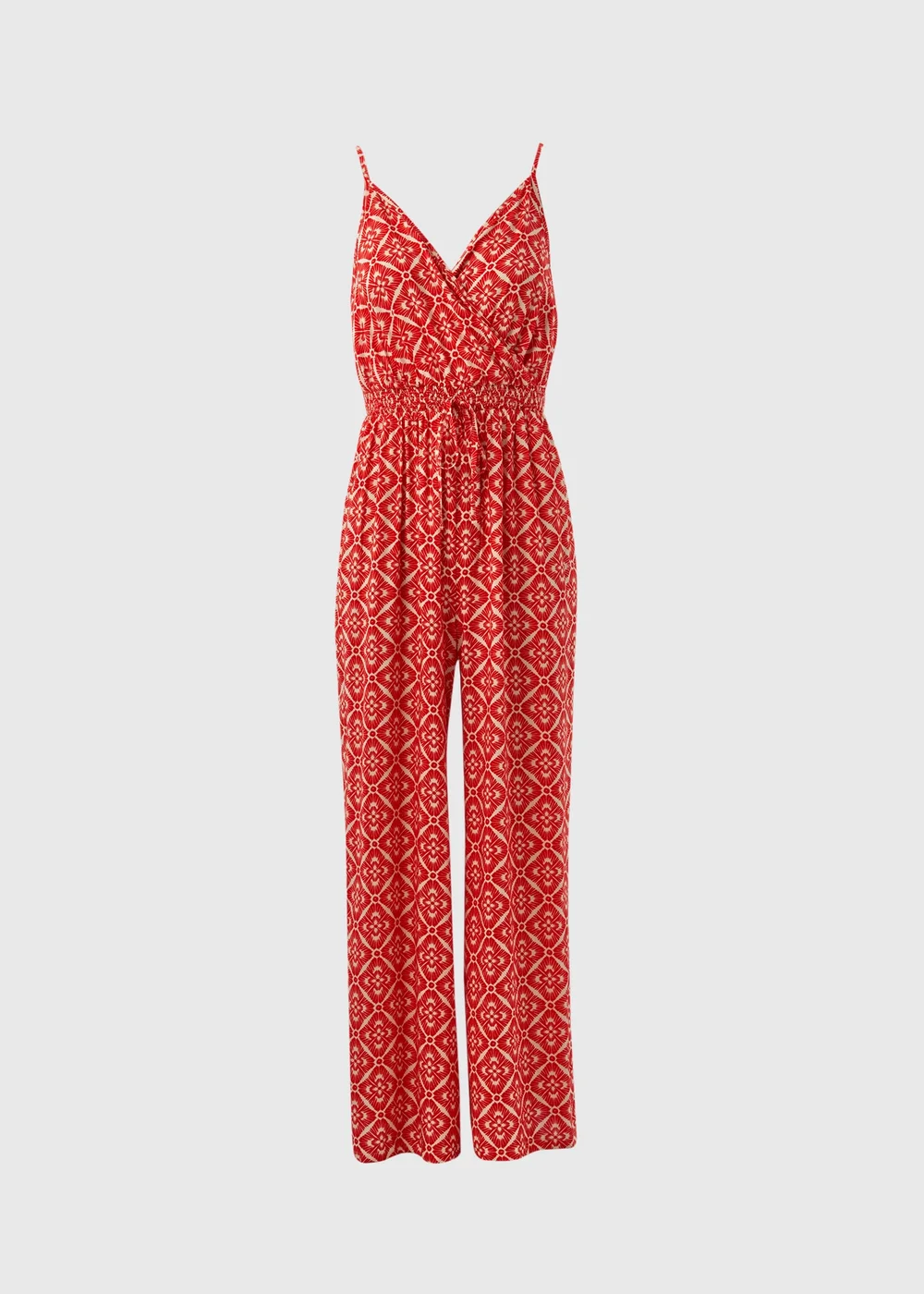 Red Aztec Pattern Jumpsuit - 8 Image 5