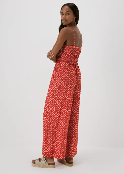 Red Aztec Pattern Jumpsuit - 8 Image 2