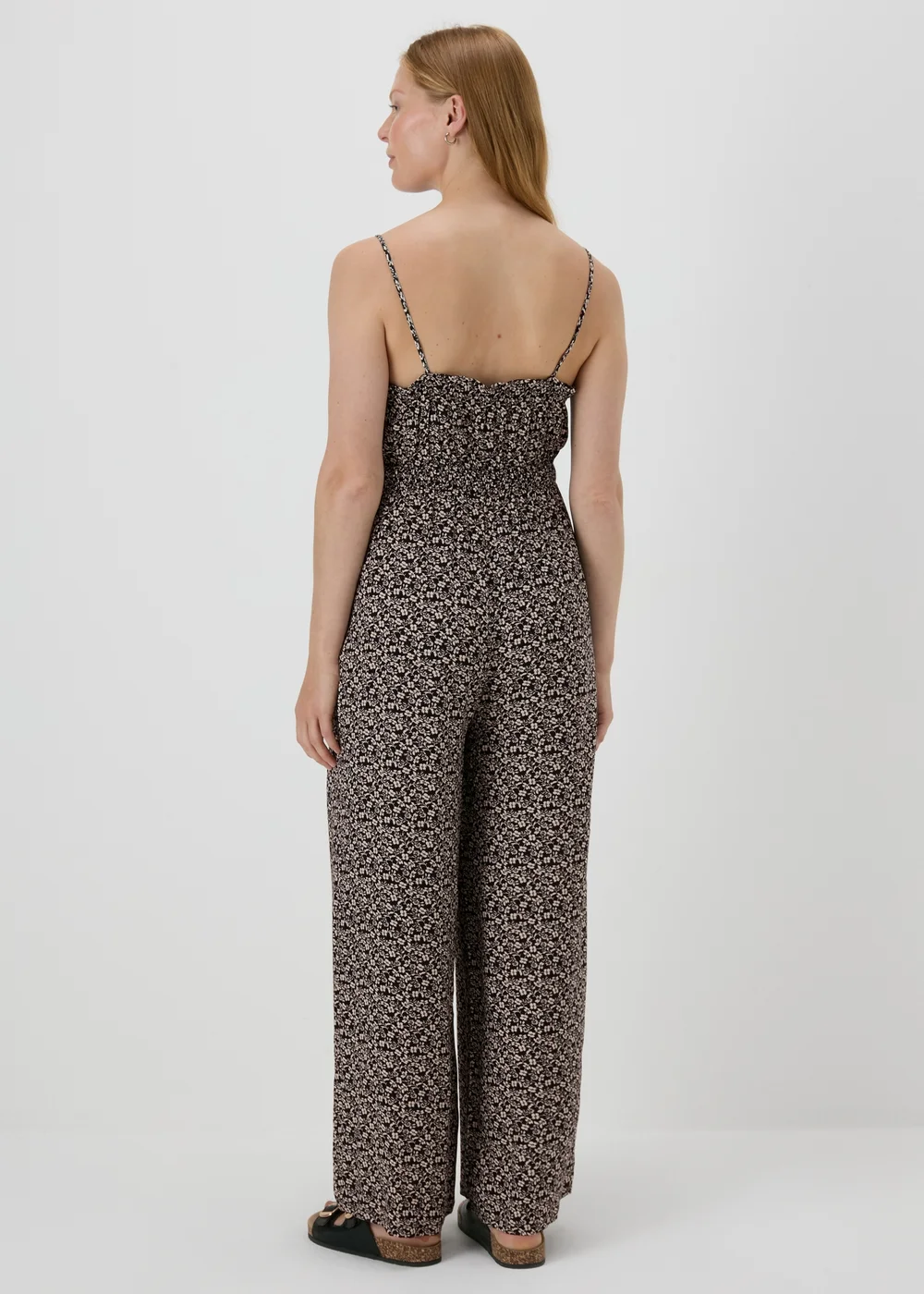 Monochrome Ditsy Floral Jumpsuit - 8 Image 2