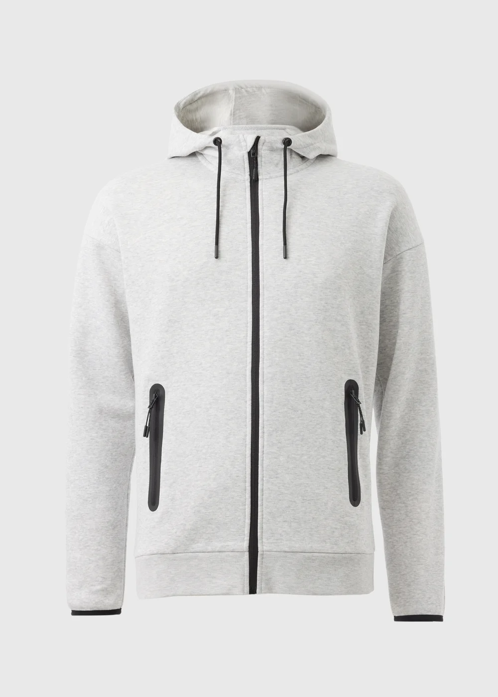 Souluxe Grey Tech Zip Up Hoodie - XS Image 3