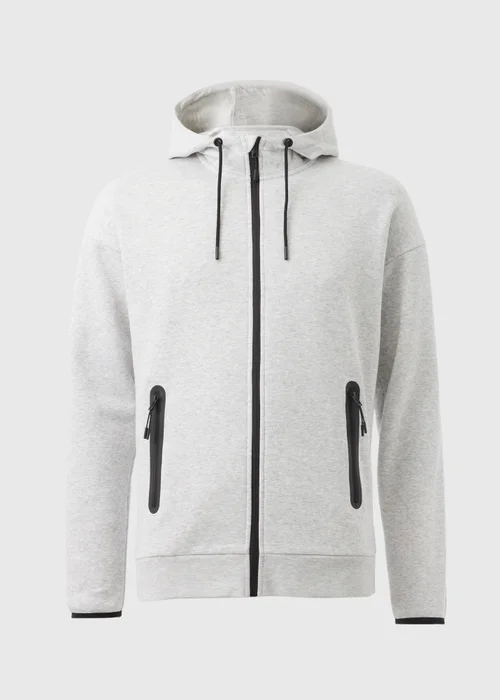 Souluxe Grey Tech Zip Up Hoodie - XS Image 3
