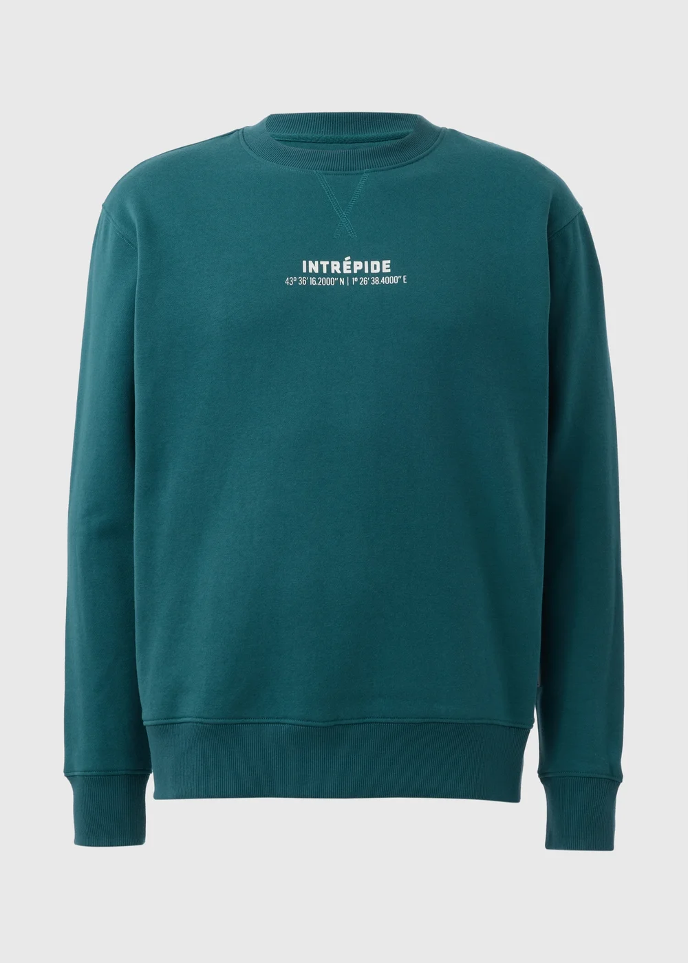 Teal Intrepide Relaxed Sweatshirt - Small Image 3