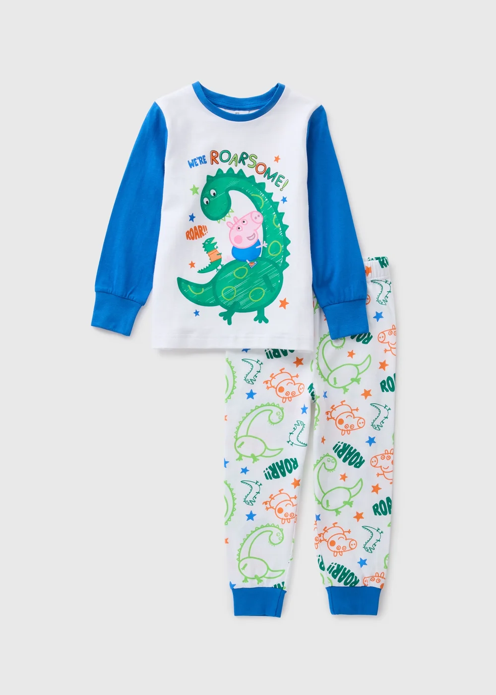 Peppa Pig Kids Blue George Pig Pyjama Set (1-7yrs) - 1 half year to 2 Image 1