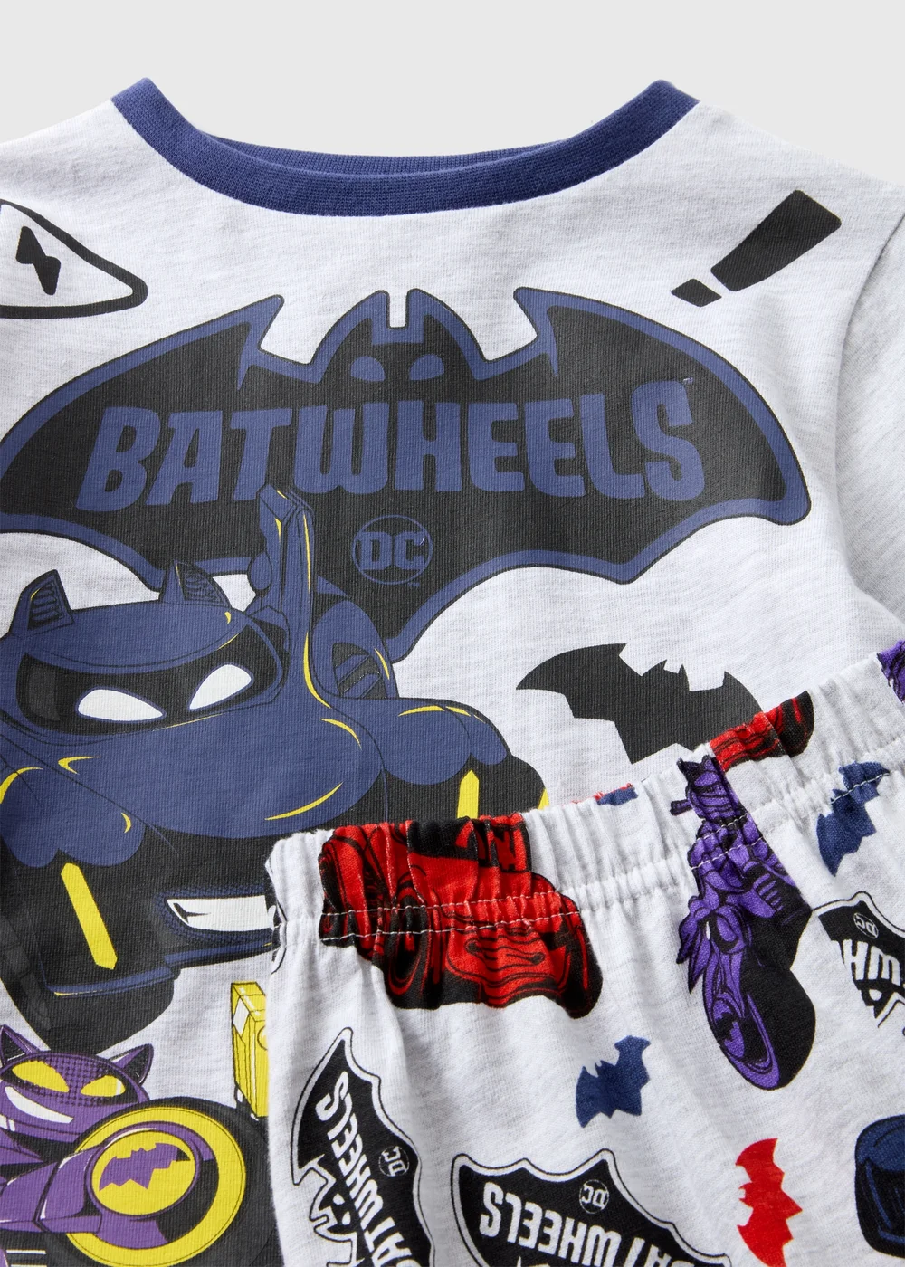 Batman Kids Grey Batwheels Pyjama Set (1-7yrs) - 1 half year to 2 Image 2