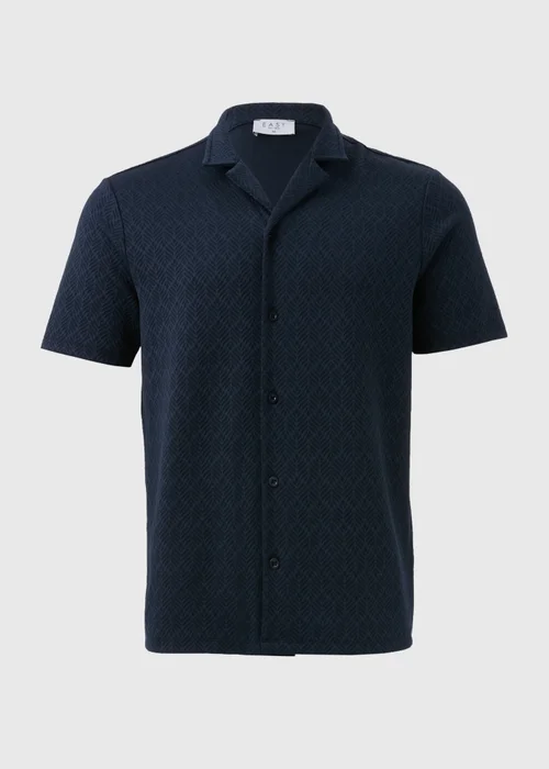 Navy Textured Shirt - S Image 5