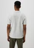 Ecru Stripe Textured Shirt - S Image 2