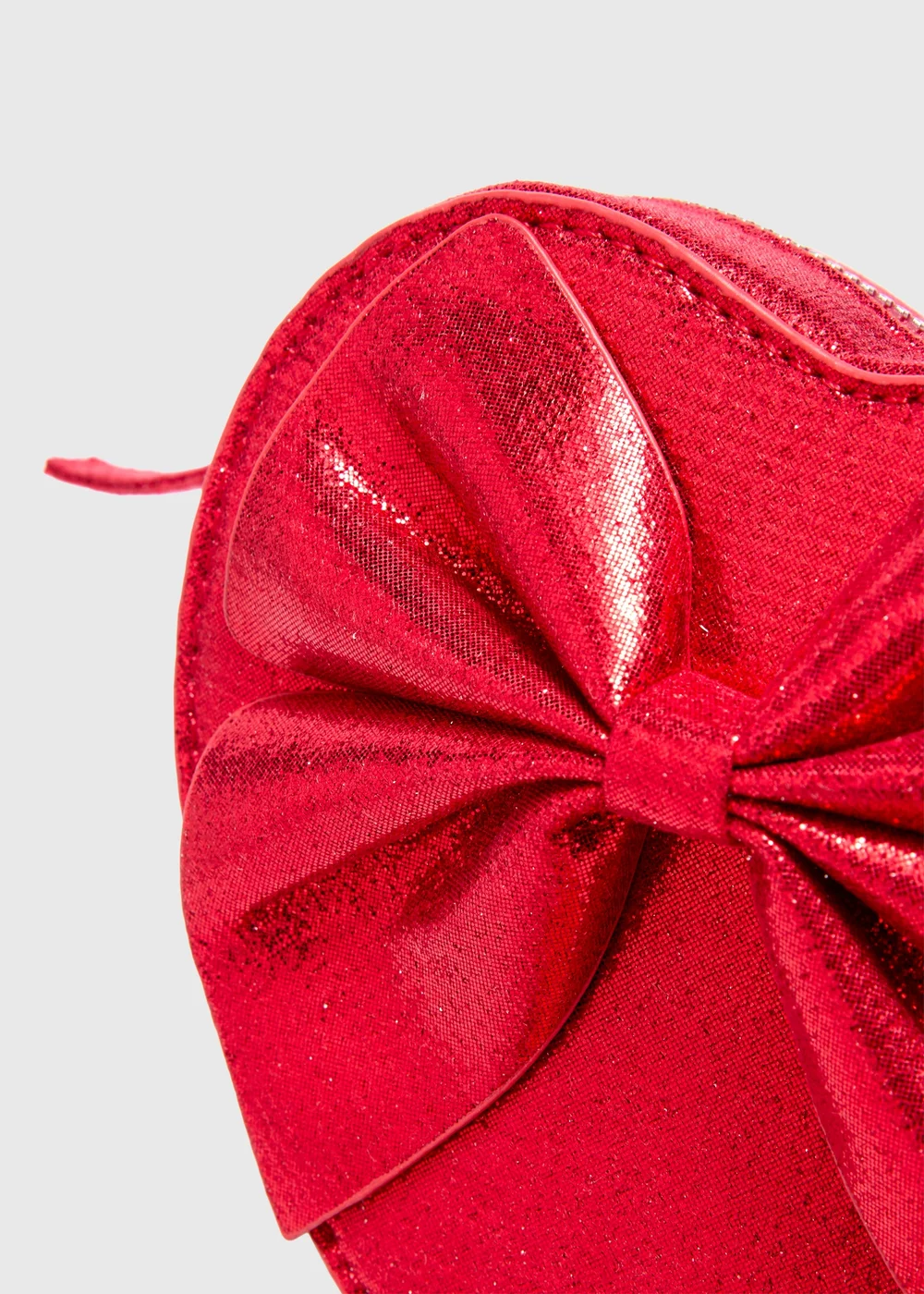 Girls Red Heart Shape Cross Body Bag - One Size Image 2