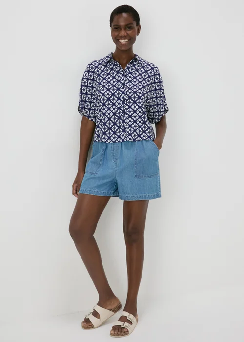 Navy Patterned shirt - 8 Image 4
