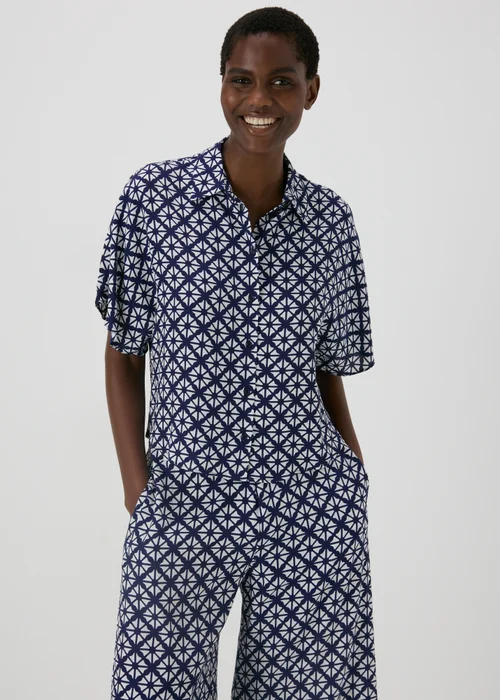 Navy Patterned shirt - 8 Image 3