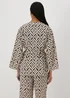 Monochrome Pattern Kimono - 8 Image 2