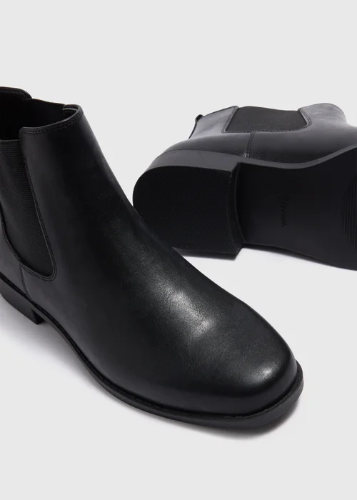 Black Wide Fit Chelsea Boots - 6 Image 2