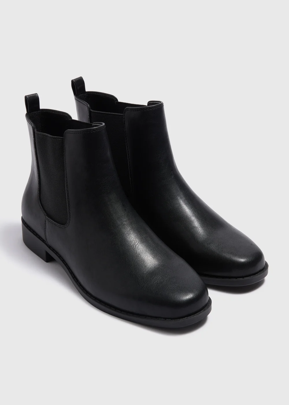 Black Wide Fit Chelsea Boots - 6 Image 1