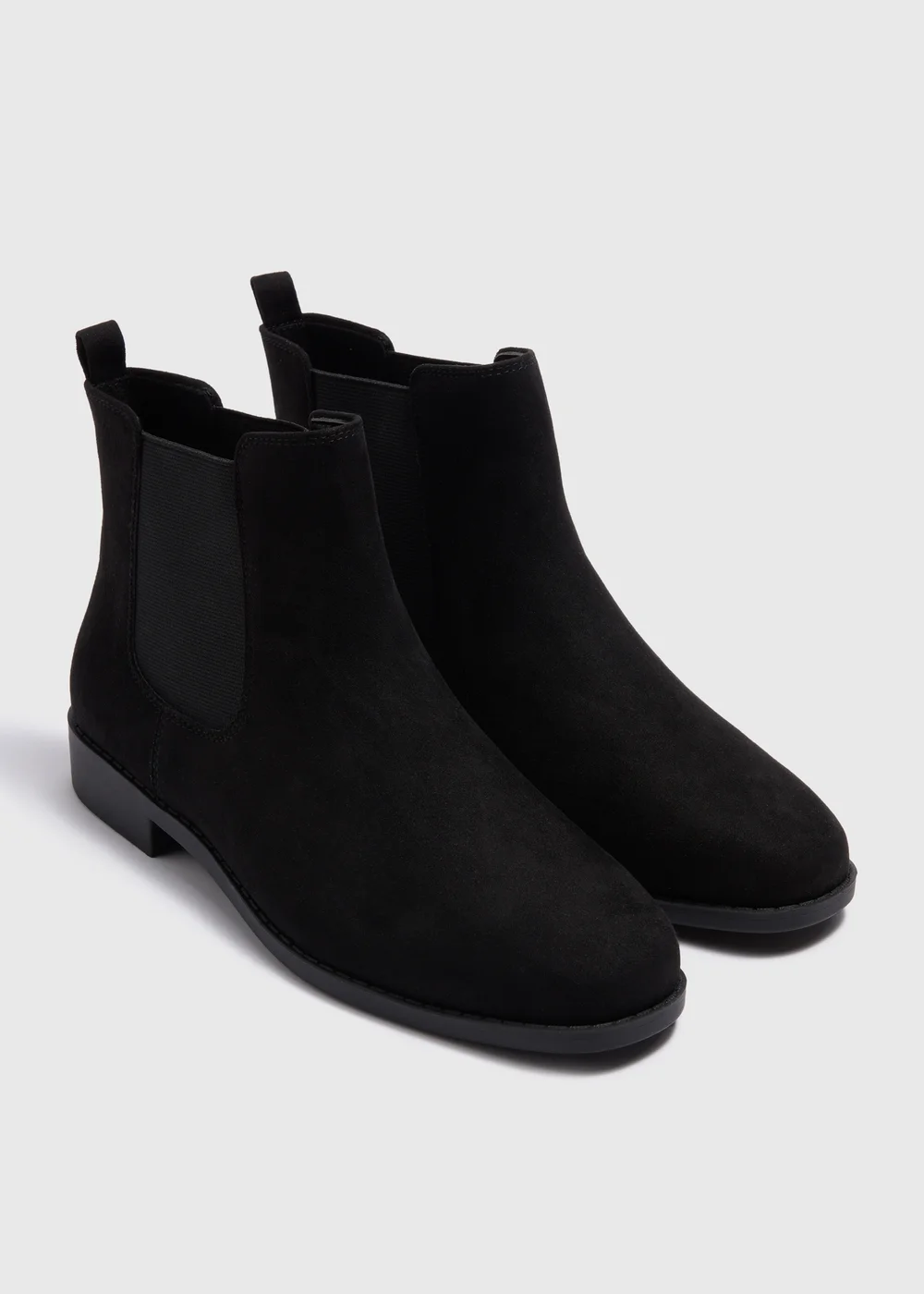 Black Wide Fit Chelsea Boots - Size 3 Image 1
