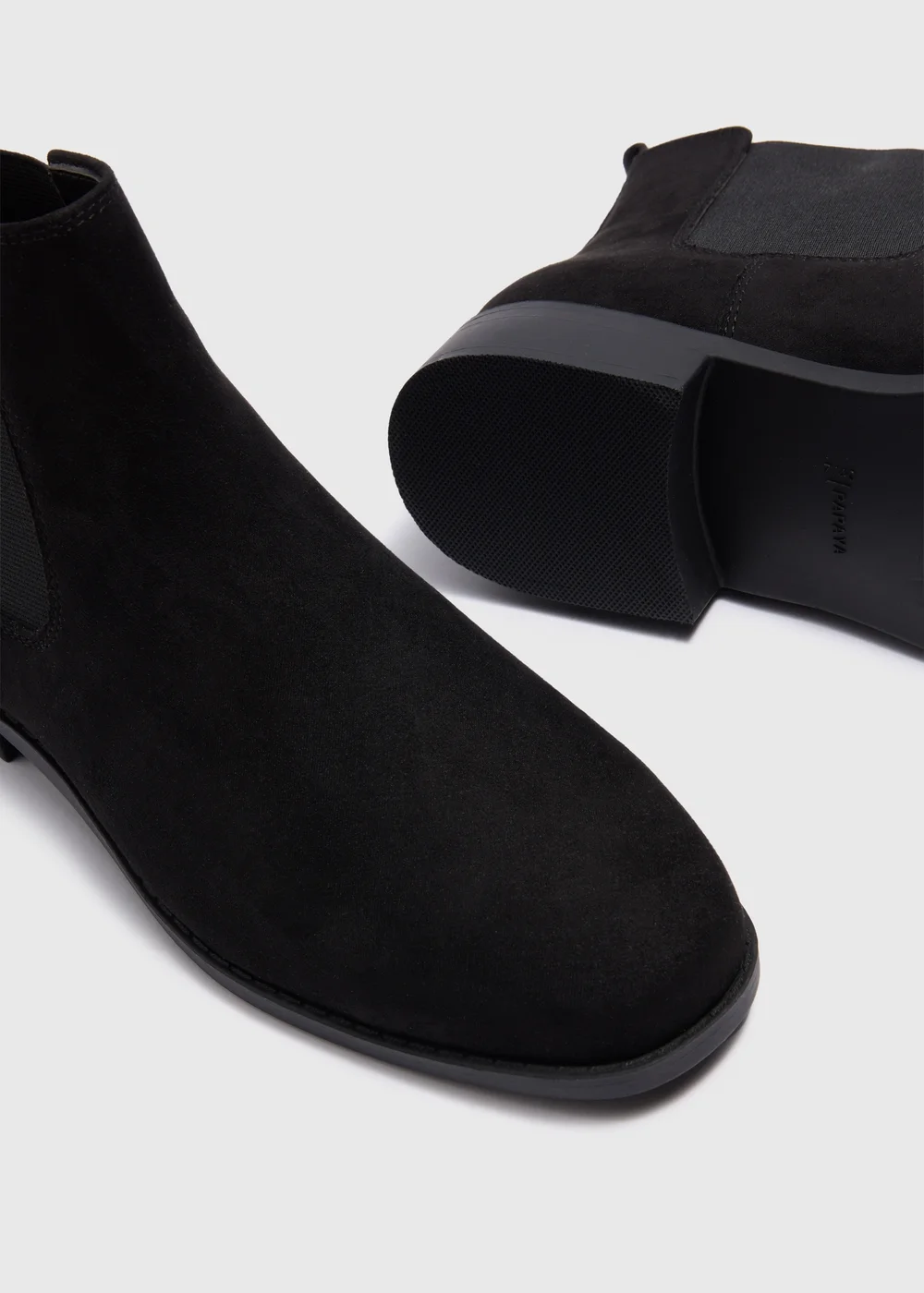 Black Wide Fit Chelsea Boots - Size 3 Image 2