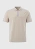 Souluxe Grey Patterned Zip Polo Shirt - S Image 5