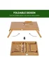 HOMCOM Natural Portable Laptop Desk (55cm x 35cm x 22cm) - One Size Image 5