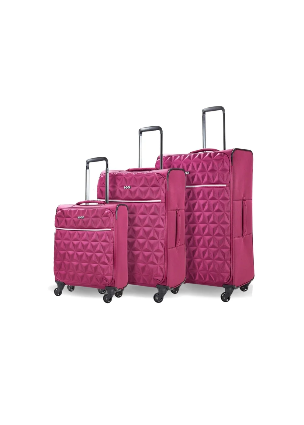 Rock Jewel Suitcase Pink - Small Image 1
