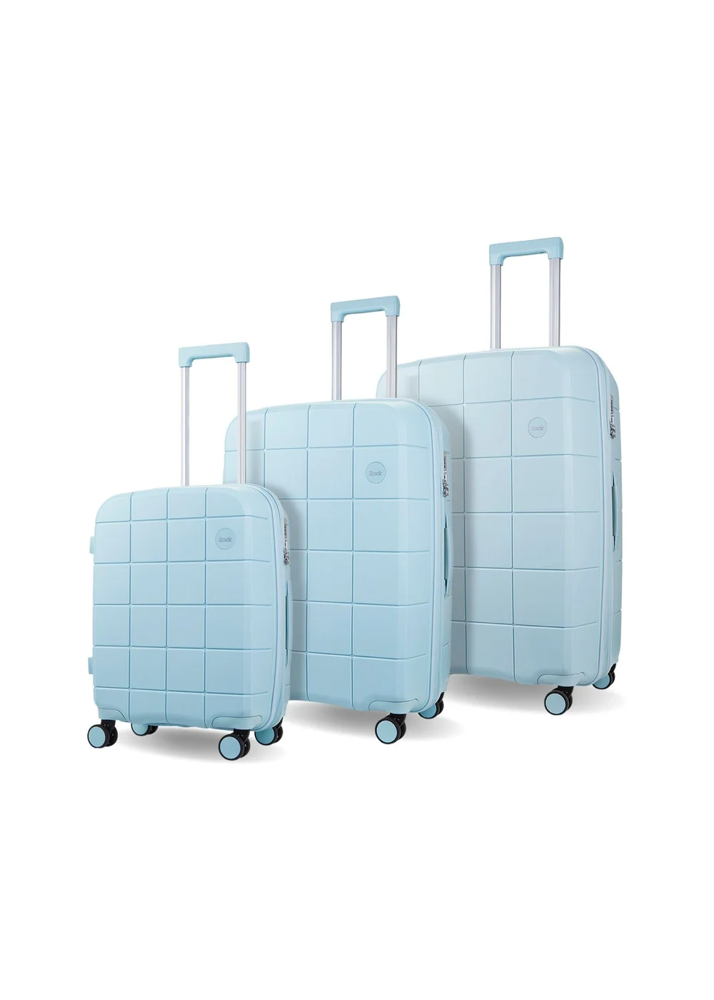 Rock Pixel Suitcase Pastel Blue - Small Image 1