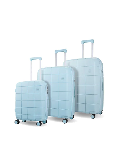 Rock Pixel Suitcase Pastel Blue - Small Image 1