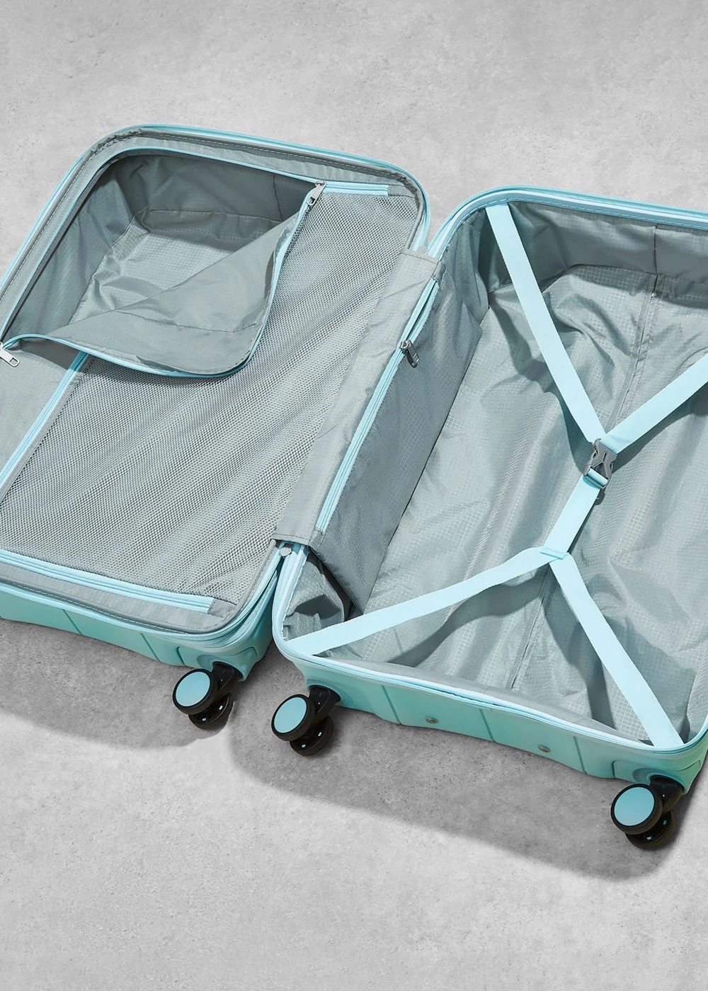 Rock Pixel Suitcase Pastel Blue - Small Image 5