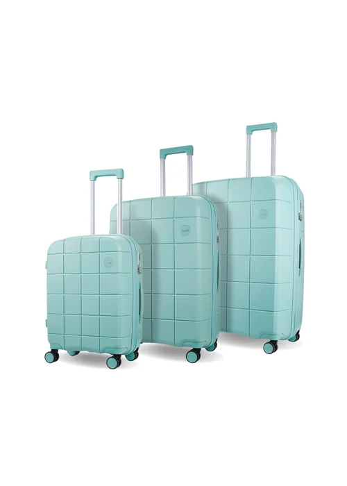 Rock Pixel Suitcase Pastel Green - Small Image 1