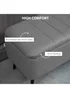 HOMCOM Grey Storage Ottoman Bench with Steel Legs (102cm x 40cm x 44cm) - One Size Image 5