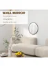 HOMCOM Black Wall Mirror (61cm x 61cm x 1cm) - One Size Image 4